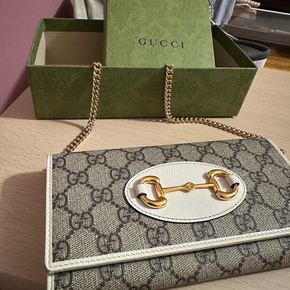 AUTHENTIC GUCCI HORSEBIT 1955 WALLET WITH CHAIN #Crossbody #ShoulderBag #Clutch - Picture 13 of 17